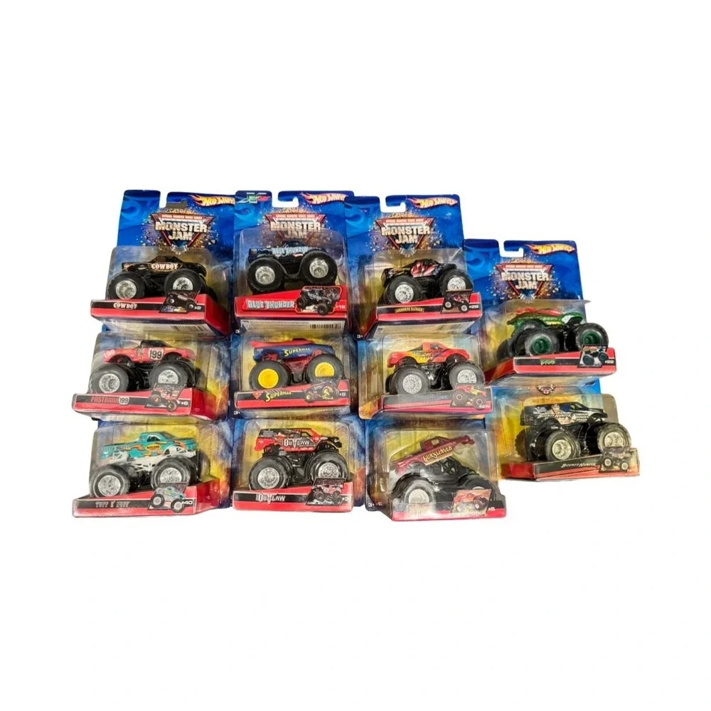 Hot Wheels Monster Jam 1:64 Die-Cast Truck Lot of 11 Superman‎ Blue Thunder New